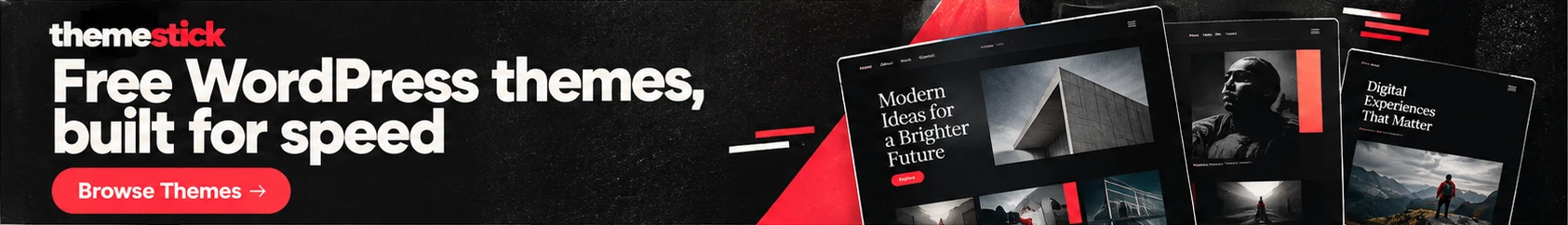 theme stick free wordpress themes built for speed